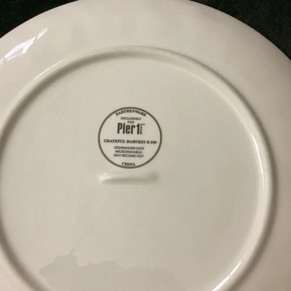Pier 1 Grateful Harvest Earthenware Plate - Picture 7 of 9